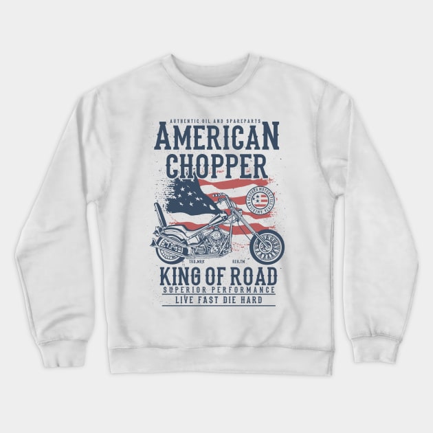 Motorcycle Shirt | American Made | American Chopper Tshirt | Choppers | Motorcycles Crewneck Sweatshirt by MrWatanabe